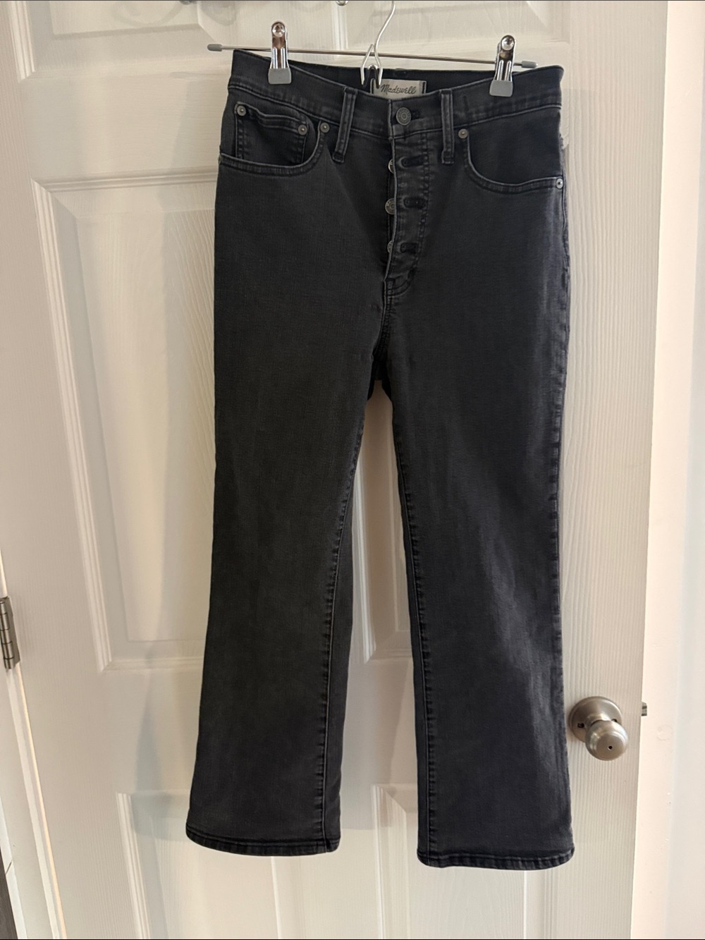 Madewell Black Cali- Demi High-Rise Button Up Jeans